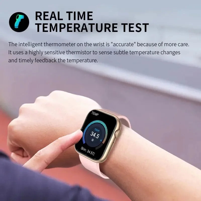 Smartwatch Fitness NNEOBA Dorado con Monitor de Salud